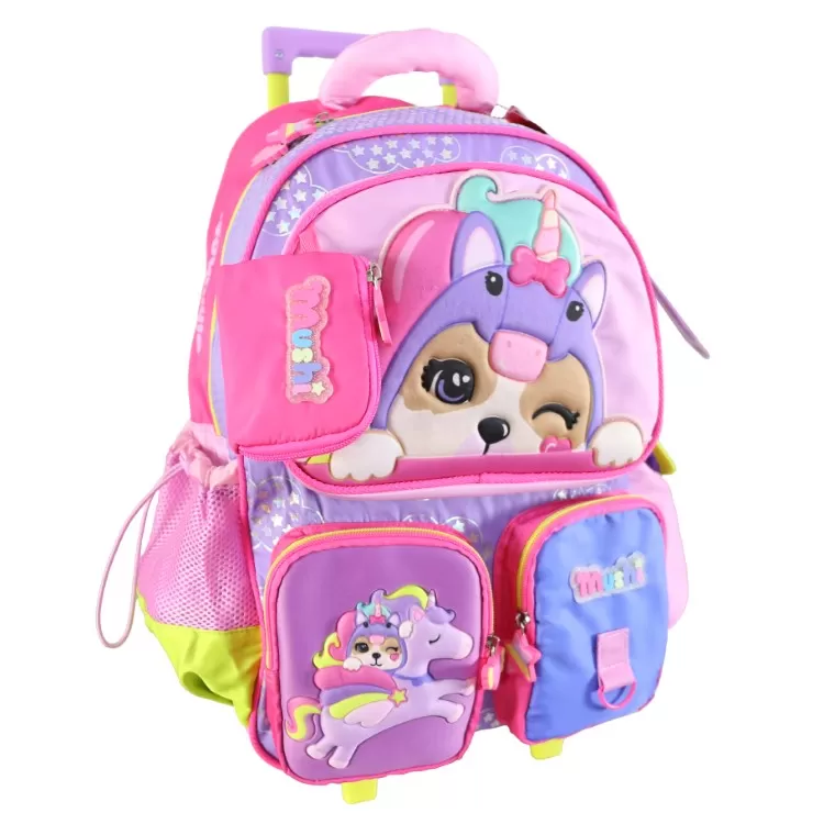 Mochila Escolar Cresko 2026 Simones 18" con Carro Art.SI947